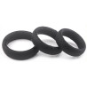 Generique Kit de 3 cockrings silicone Thick Set